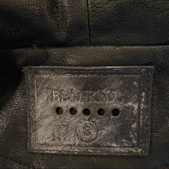 Blank NYC Grey Wool Jacket with Vegan Leather Detailing and Sleeves - Picture 12 of 12